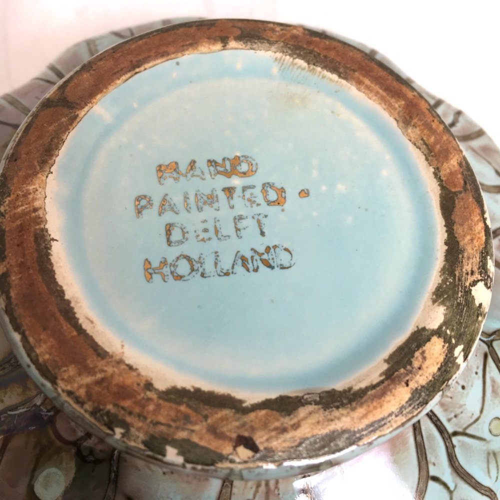 * Old Dutch Delft Powder or Candy Dish - Picture 13 of 16